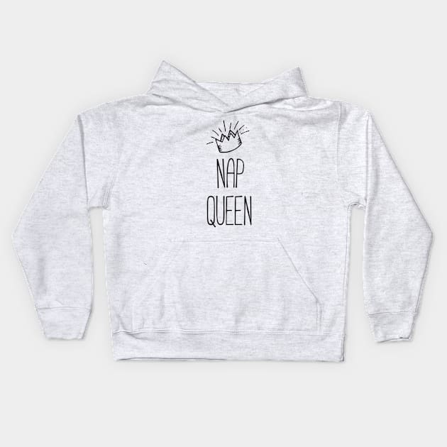 Nap Queen Kids Hoodie by RedYolk